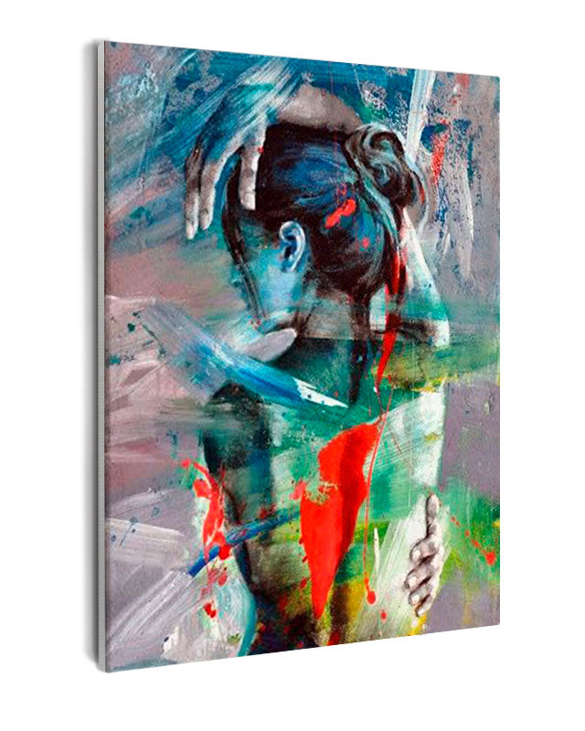 Paint By Numbers - Abstract Picture Of A Woman With The Arm On Top - Framed- 40x50cm - Arterium