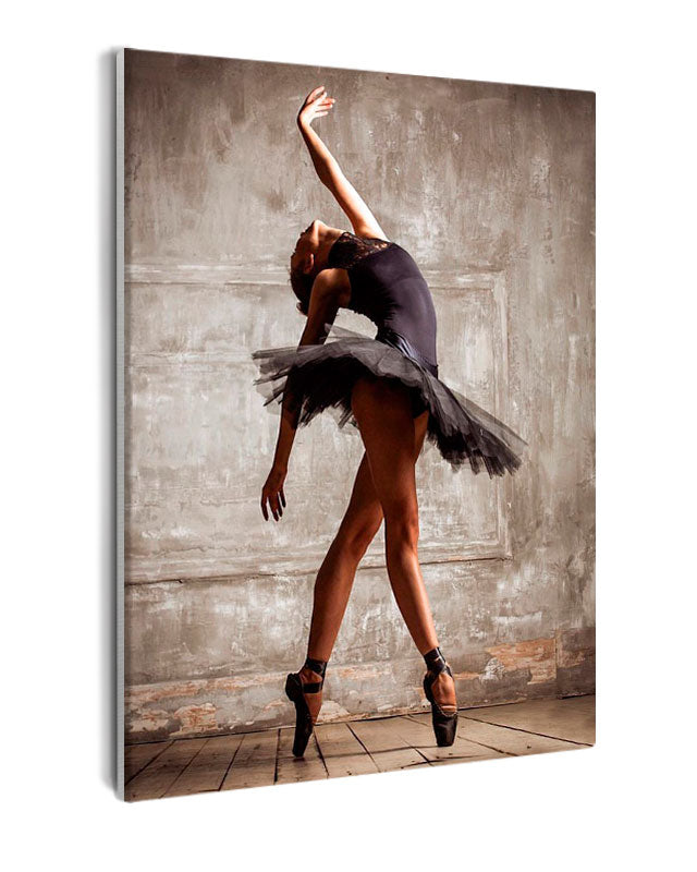Paint By Numbers - Elegant Ballerina: Graceful Arabesque Pose And Artistic Expression - Framed- 40x50cm - Arterium