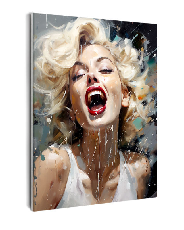 Paint By Numbers - Marilyn Monroe: A Dynamic And Artistic Depiction 1 - Framed- 40x50cm - Arterium