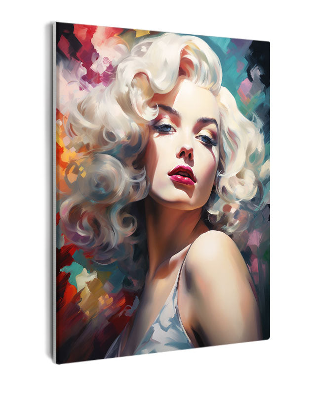 Paint By Numbers - Marilyn Monroe: A Dynamic and Artistic Depiction 2 - Framed- 40x50cm - Arterium