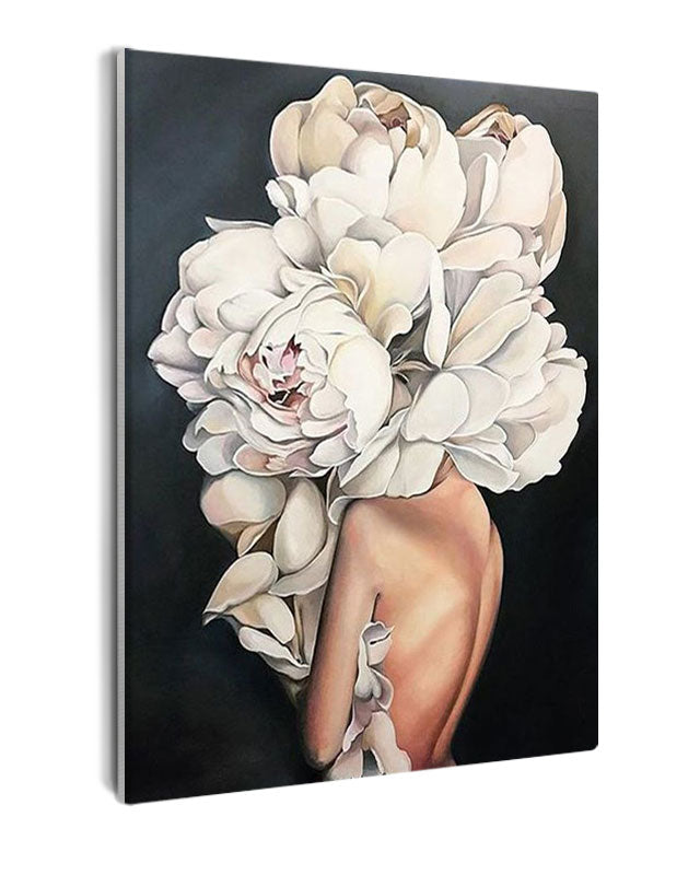 Paint By Numbers - Woman With Flowers In Her Hair 1 - Framed- 40x50cm - Arterium