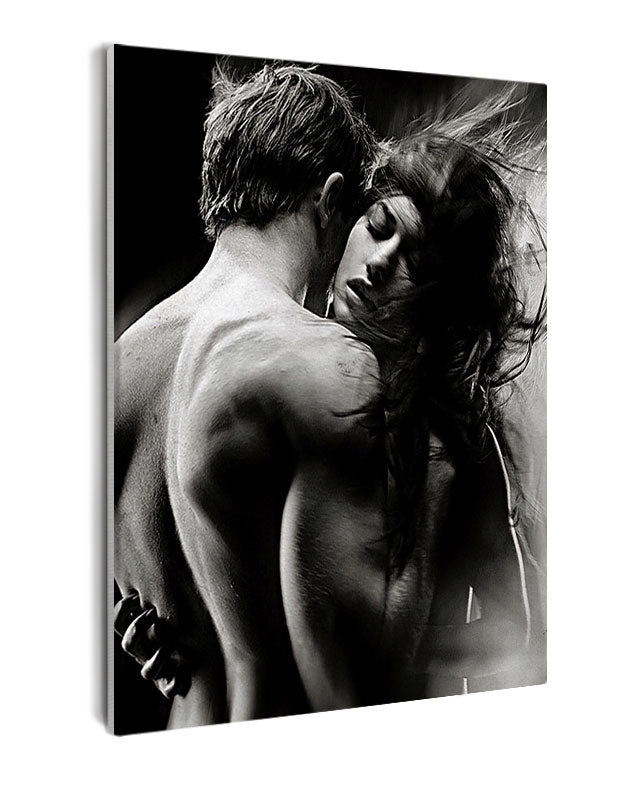 Paint By Numbers - Carturing Timeless Passion: Intimate Black And White Photograph - Framed- 40x50cm - Arterium