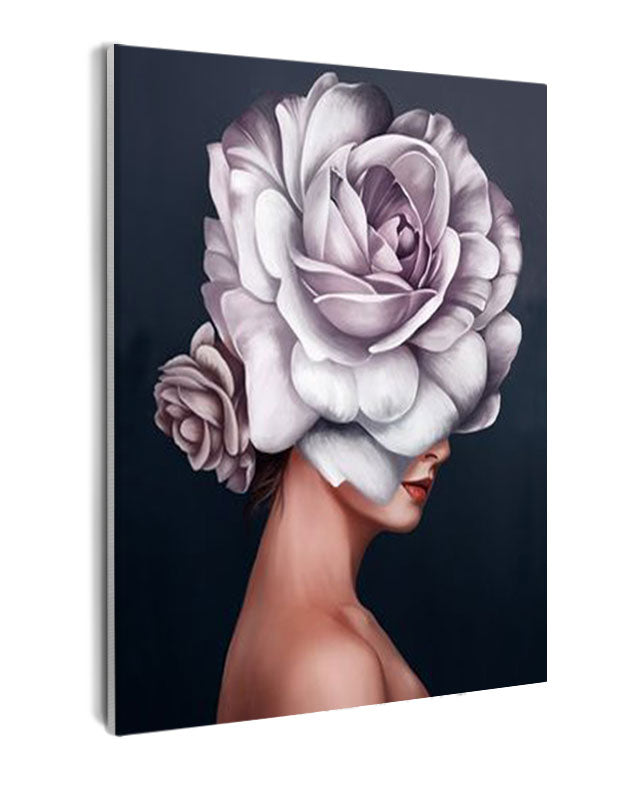 Paint By Numbers - Woman With Flowers In Her Hair 2 - Framed- 40x50cm - Arterium