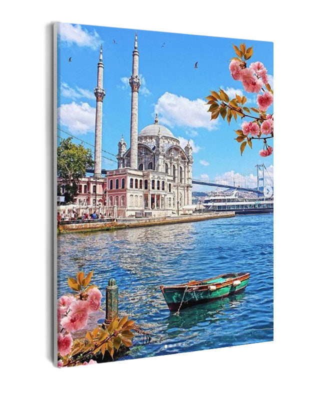 Paint By Numbers - Boat On The Water - Framed- 40x50cm - Arterium