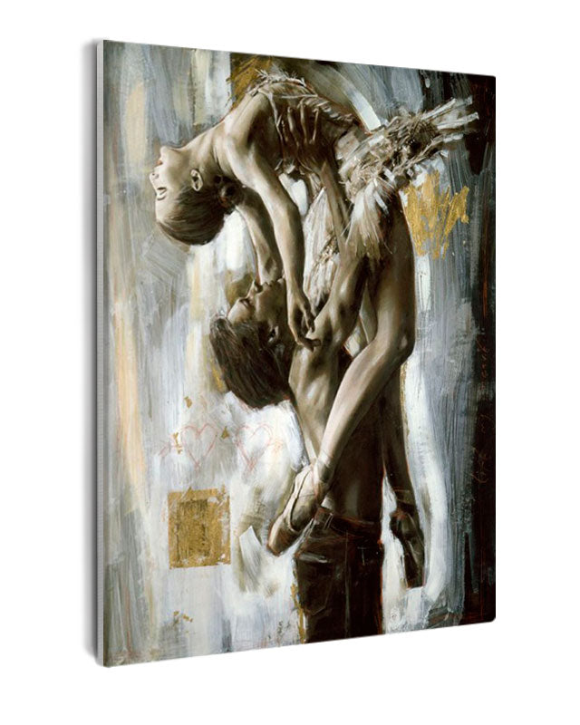 Paint By Numbers - Ballet Dancer Holding Ballerina - Framed- 40x50cm - Arterium