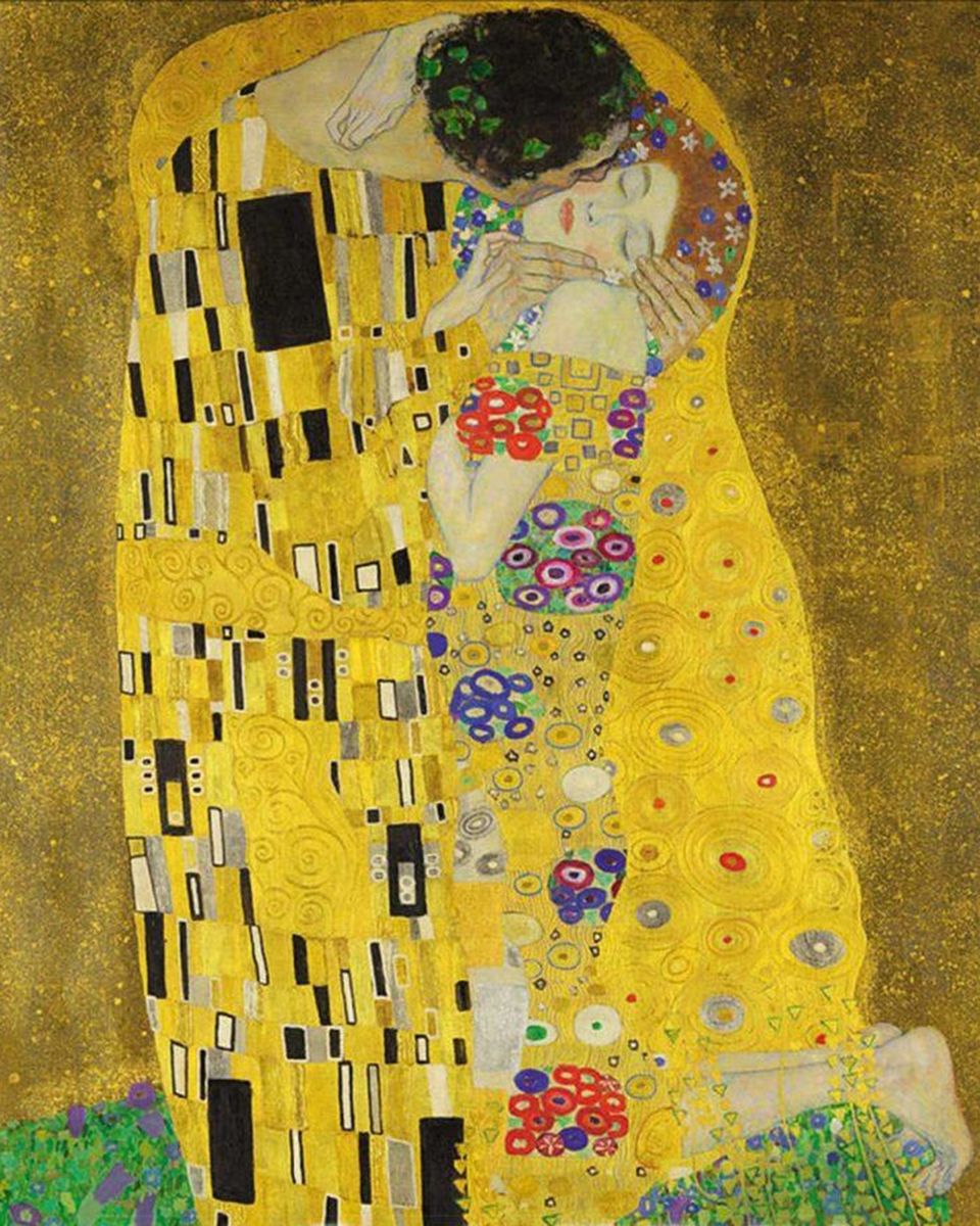 Paint By Numbers - Gustav Klimt The Kiss - Framed- 40x50cm - Arterium 