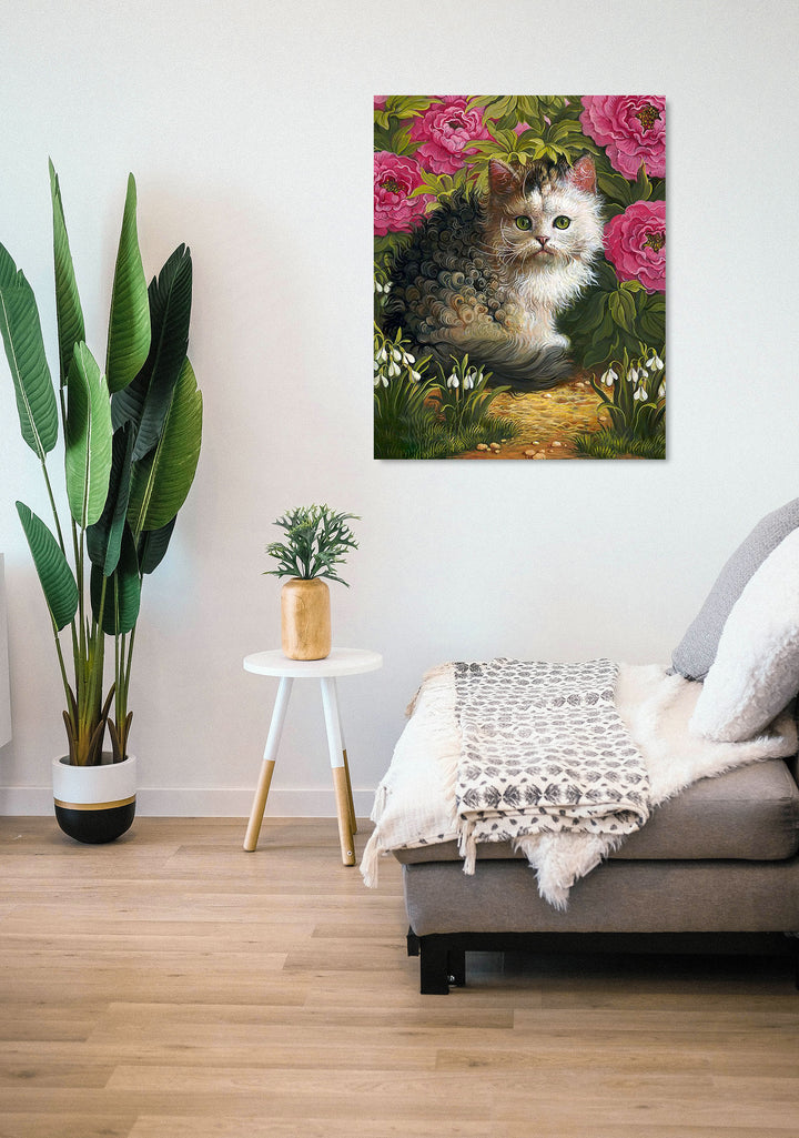 Paint By Numbers - Serene Cat In Natural Setting - Framed- 40x50cm - Arterium 