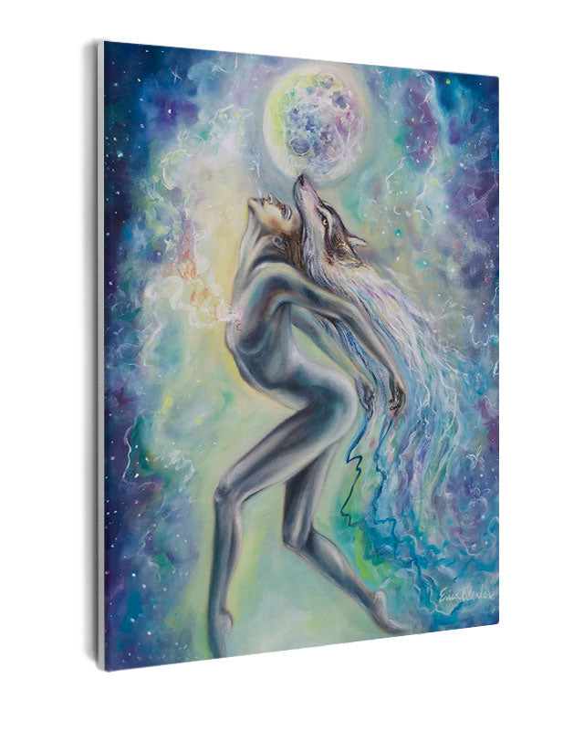 Paint By Numbers - Naked Woman Dancing Under The Moon - Framed- 40x50cm - Arterium 